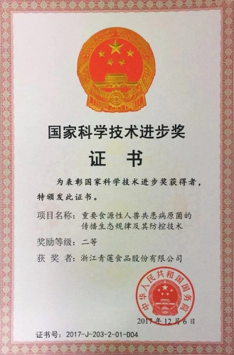 2017年度國家科學(xué)技術(shù)進步獎二等獎